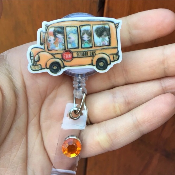School Bus Badge Holder - Picture 1 of 4